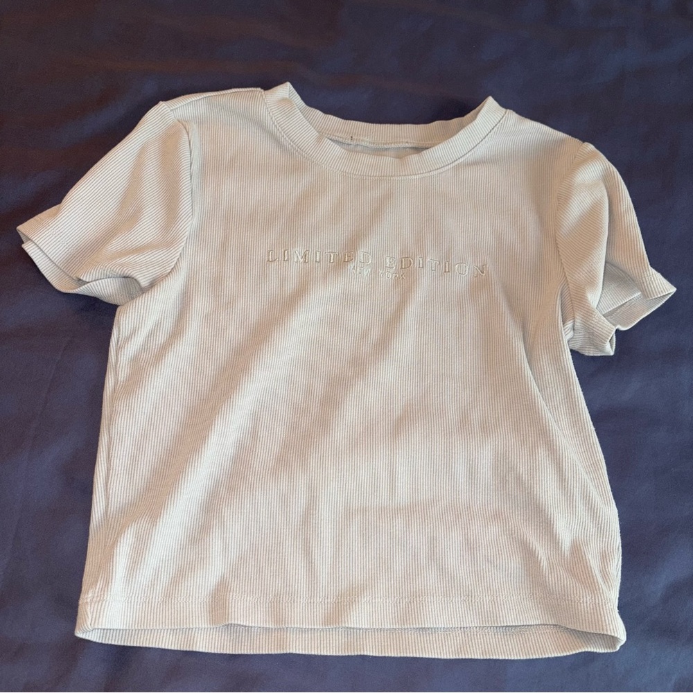 F21 ribbed tee, S